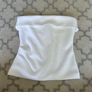 Aritzia Babaton White Strapless Top